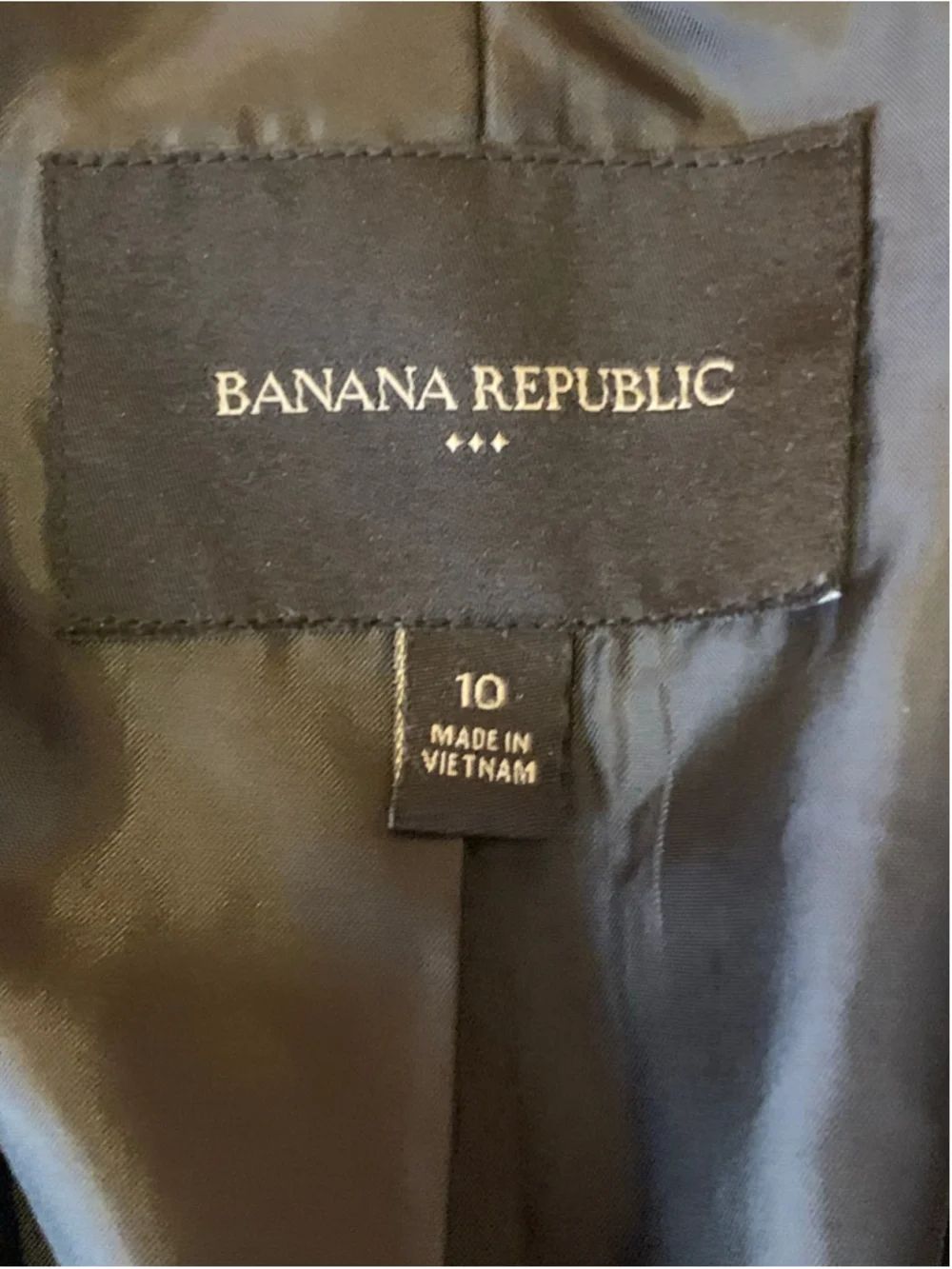 Banana Republic Black Blazer Jacket Size 10